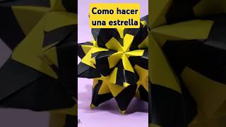 Como hacer una estrella de papel  icosaedro estrellado [upl. by Nej385]