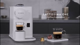 Nespresso Lattissima One  Black Coffee Preparation [upl. by Yvonner]