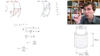 Calculating the viscosity in a cylindrical viscometer Fluid Dynamics with Olivier Cleynen [upl. by Nnov]