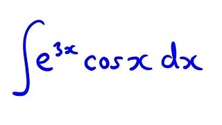 Integration by Parts Product of cosx and e3x [upl. by Eziechiele704]