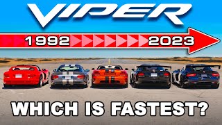 Every Dodge Viper tested 060mph [upl. by Jowett516]