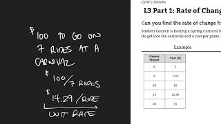 Rate of Change Part 1  Table Of Values [upl. by Ellertal634]