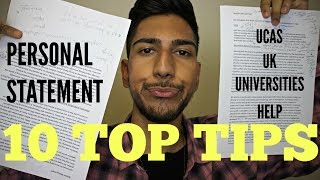 How to Write a PERSONAL STATEMENT for Top UK UNIVERSITIES [upl. by Roosevelt]