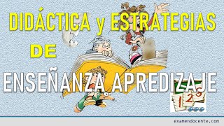 DIDACTICAS Y ENSEÑANZAS DE APRENDIZAJE  examen docente [upl. by Forkey]