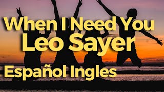 When I Need You by Leo Sayer lyrics [upl. by Dohsar]