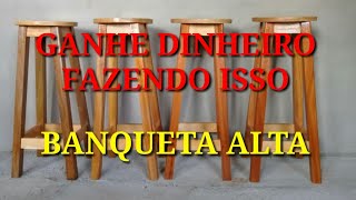 Banqueta alta de pallet [upl. by Hilaria]