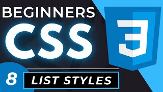 CSS List Styles Tutorial for Beginners [upl. by Ellehcin]