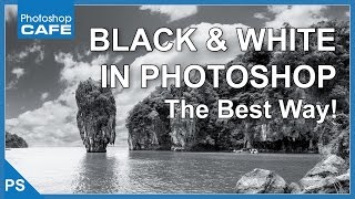 MAKE BLACK AND WHITE PHOTOS IN PHOTOSHOP TUTORIAL [upl. by Judus]