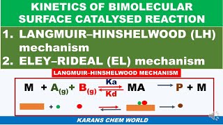 Tamil KINETICS BIMOLECULAR SURFACE CATALYSE REACTION Langmuir adsorption HINSHELWOOD ELEY RIDEAL [upl. by Agarhs]