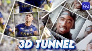 3d Looped Tunnel effect  After Effects Tutorial [upl. by Iruj66]