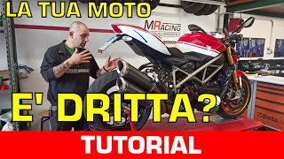 ALLINEAMENTO MOTO come controllarlo [upl. by Jephum504]