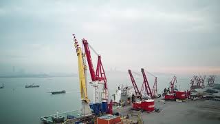 Huisman 3000mt Offshore Mast Crane Installation onboard Bokalift 1 [upl. by Htebyram]