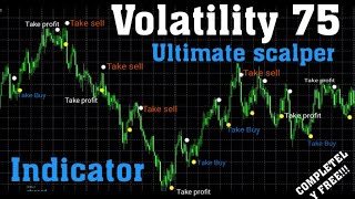 Volatility 75 Ultimate Scalper Indicator Strategy  Best Strategy for Vix 75  V75 best strategy [upl. by Gena766]