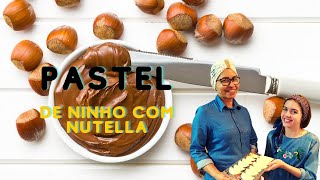 PASTEL DE LEITE NINHO COM NUTELLA MUITO FÁCIL E RÁPIDO l Jacinta Santos [upl. by Oakes742]