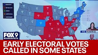 Several states called early electoral votes tallied for presidential election [upl. by Eniksre]