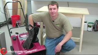 How to Change the Belt on a Toro Single Stage Snowblower [upl. by Antone11]