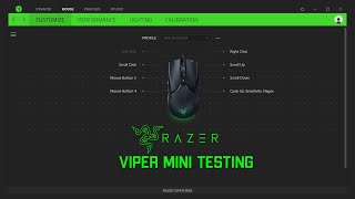 Testing the Razer Synapse 30 Software Viper Mini RGB [upl. by Berwick]