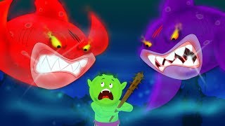 Scary Flying Sharks  Shark Song  Scary Nursery Rhymes  Videos For Kids [upl. by Nilyaj3]