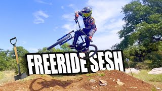 MTB FREERIDE SESH BEGINNER GETTING STEEZY [upl. by Ynohtnad]