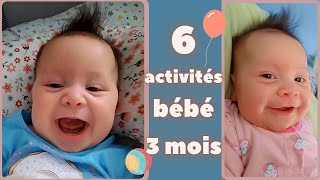 6 idées dACTIVITÉS pour bébé de 3 mois  DÉVELOPPEMENT DE LENFANT [upl. by Pru687]