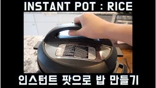 👩🏻‍🍳 인스턴트 팟으로 맛있는 밥 만들기  How to cook perfect rice in the Instant Pot [upl. by Ila]