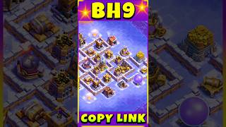 Builder Hall 9 base Copy Link clashofclans coc gaming [upl. by Jasmina]