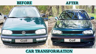 VW Golf 3  Car Transformation in 6 minutes [upl. by Orren800]