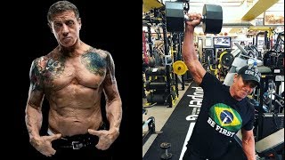 Stallone still ripped and lifting heavy at age 71 [upl. by Rellek]