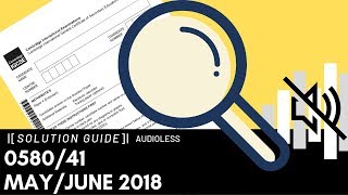 058041 MayJune 2018 Marking Scheme MS [upl. by Rayham]