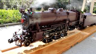 PENNSY K4 FIRST STEAM UP AML Accucraft Gauge One [upl. by Sivel904]