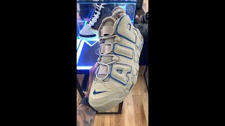 NIKE AIR MORE UPTEMPO “LIMESTONE amp VALERIAN BLUEquot  SHORT amp EVL  EVL TV [upl. by Ehling995]