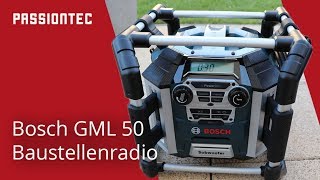 Bosch GML 50 Baustellenradio deutsch [upl. by Acirat]