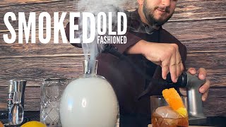 How to make a Smoked Old Fashioned l Cocktail Recipes l ALCOHELLO [upl. by Fasta423]