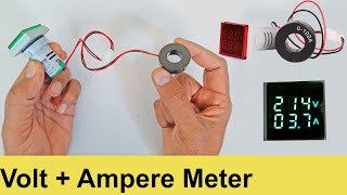 Digital Volt Meter and Ampere Amp meter for home use  VoltageCurrent Meter unboxing review [upl. by Meadow665]