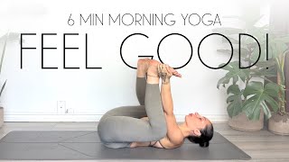 6 Minute Morning Yoga Wake Up Call  FEEL INCREDIBLE [upl. by Acinhoj]