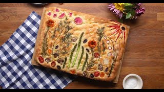 How To Make Gardenscape Focaccia • Tasty Recipes [upl. by Islehc13]