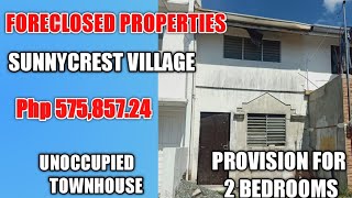 FORECLOSED PROPERTIES PAG IBIG  SUNNYCREST VILLAGE TOWNHOUSE  UNOCCUPIED [upl. by Annecorinne]