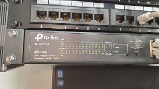 tplink TLSG2428P unboxing setting up mounting and tour [upl. by Rednijar]