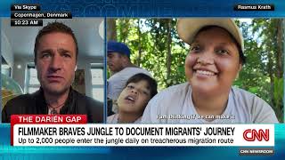 Filmmaker braves the Darién Gap to document migrants journey  Rasmus Krath interview on CNN [upl. by Ahsirek937]