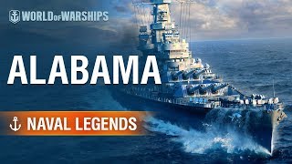 Naval Legends Battleship USS Alabama  World of Warships [upl. by Francklin]