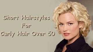 Short Hairstyles For Curly Hair Over 50 [upl. by Laidlaw]