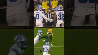 Lions Brian Branch was ejected for this hit NFL football Lions Packers [upl. by Violetta]