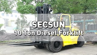 SECSUN 10 Ton Diesel Forklift [upl. by Neelahs]