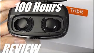 REVIEW Tribit FlyBuds 3 100Hr Battery Budget TWS Wireless Earbuds Power Bank [upl. by Aibara]