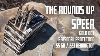 The Rounds Up Speer Gold Dot Personal Protection 55 Grain in 223 wBallistic Test [upl. by Aihsekyw]