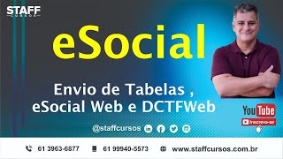 eSocial Envio Tabelas Sistema de Folha e eSocial Web  passo a passo [upl. by Theola]