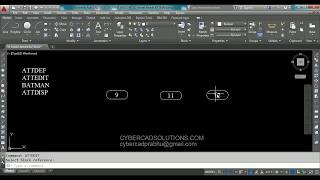 How to Create an Attribute Block in AutoCAD [upl. by Iuqcaj]