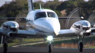 Piper PA31T Cheyenne landing at Lakeway Airpark [upl. by Aikym]