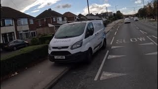 TYPICAL OPENREACH DRIVER BLOCKING CYCLE LANE AND FOOTPATH [upl. by Namar]