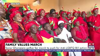 Family Values March 2024 Ghanaians march to advocate for the passage of the antiLGBTQI bill [upl. by Adnanref]